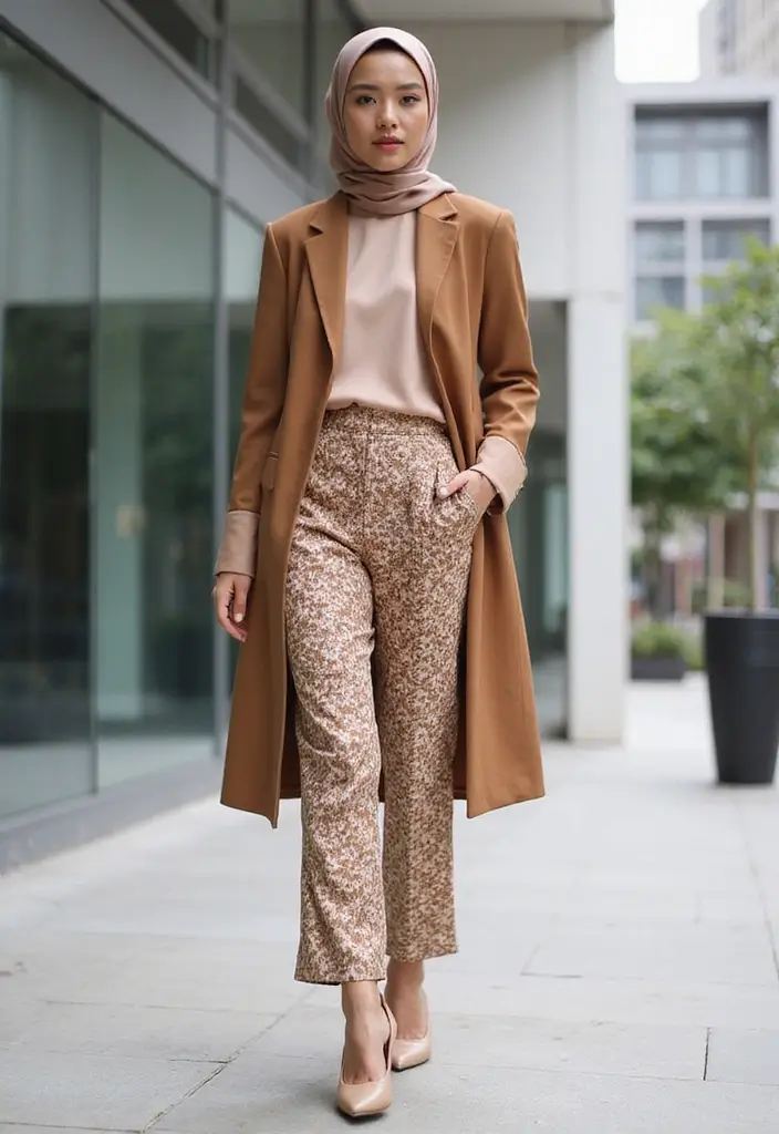 25 Chic Hijab Outfit Aesthetic To Copy Right Now - 15. Chic Co-Ord Sets