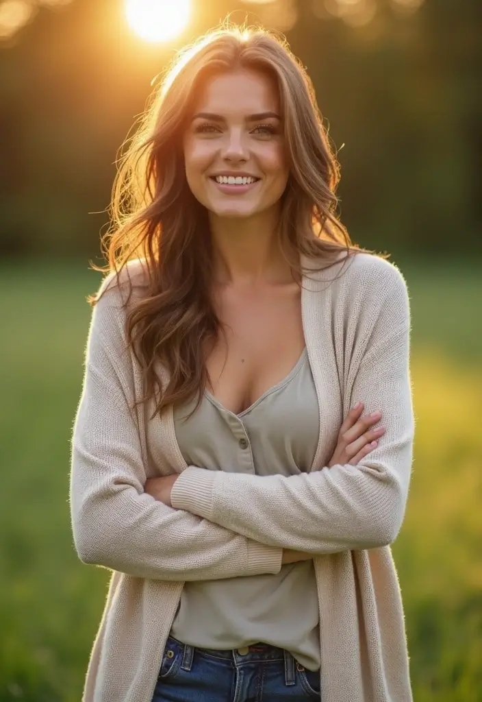 25 Chic Sign Out Outfit Ideas To Copy Right Now - 22. Classic Cardigan and Tank Combo