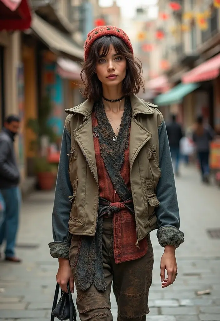 25 Chic Sign Out Outfit Ideas To Copy Right Now - 6. Artsy Layered Look
