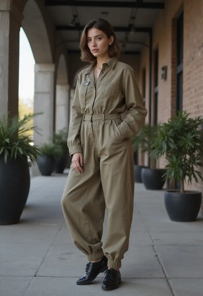 25 Trendy New Year Outfits To Refresh Your Closet - 12. Stylish Boiler Suit