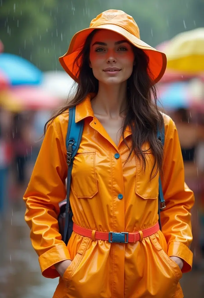 26 Festival Outfit Ideas Looks That Will Upgrade Your Wardrobe - 11. Practical Yet Stylish Rain Gear