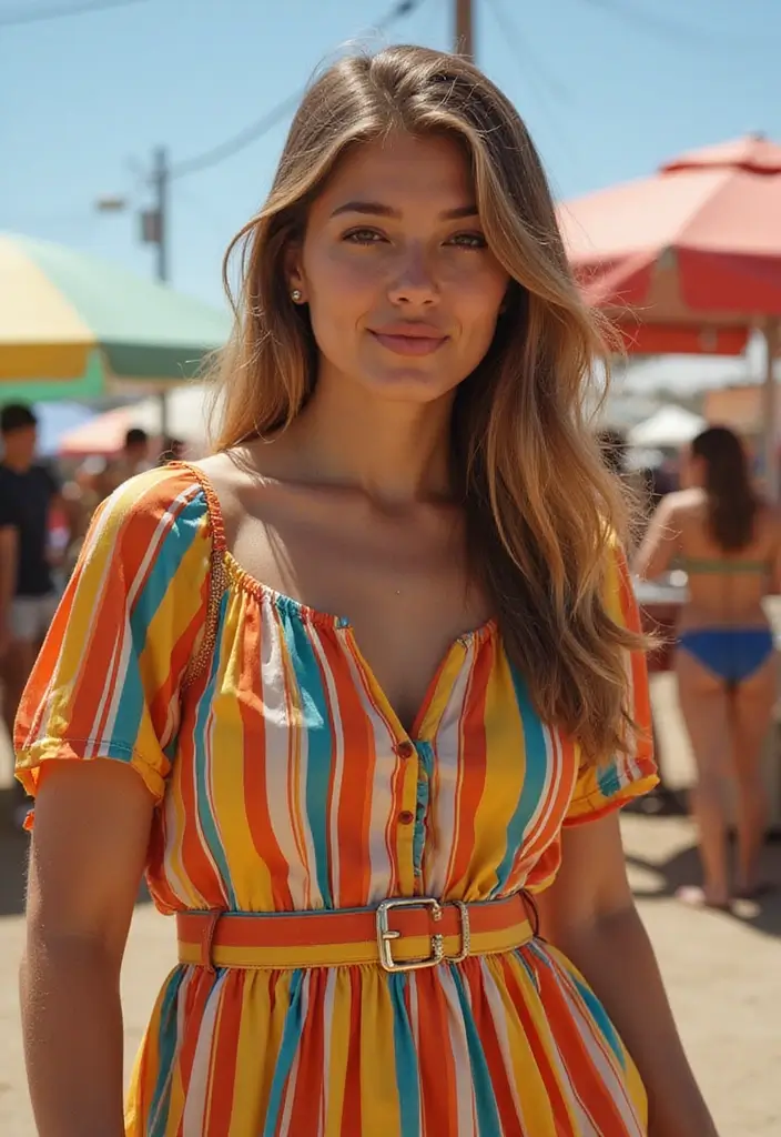 26 Festival Outfit Ideas Looks That Will Upgrade Your Wardrobe - 21. Bold Striped Patterns