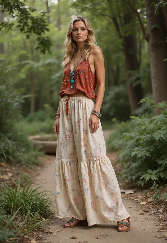 26 Stylish Night Out Outfit Summer For Every Occasion - 6. Boho Vibes with a Maxi Skirt