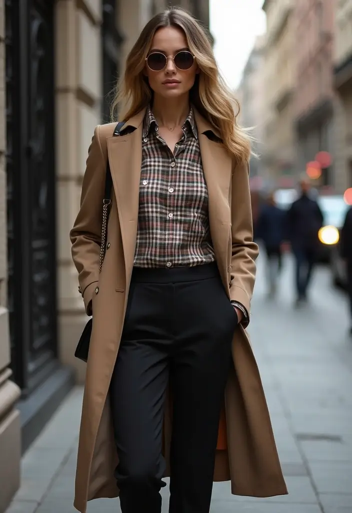 26 Trendy Checked Shirt Outfits To Refresh Your Closet - 17. Effortlessly Layered