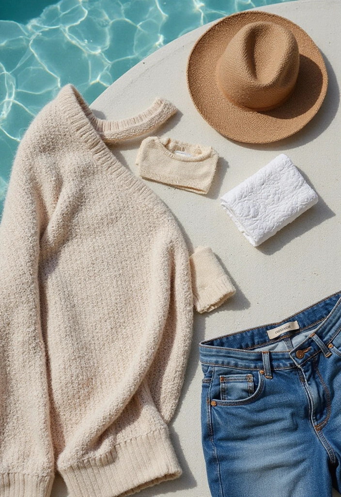 26 Winter Beach Outfit Styling Tips To Wear With Confidence - 16. Incorporate Beach-Friendly Textures