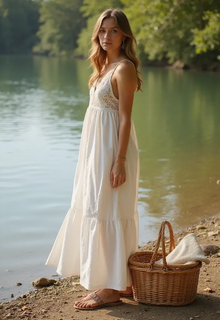 27 Fresh Lake Day Outfit Ideas You Need To Try - 11. Casual Slip Dresses