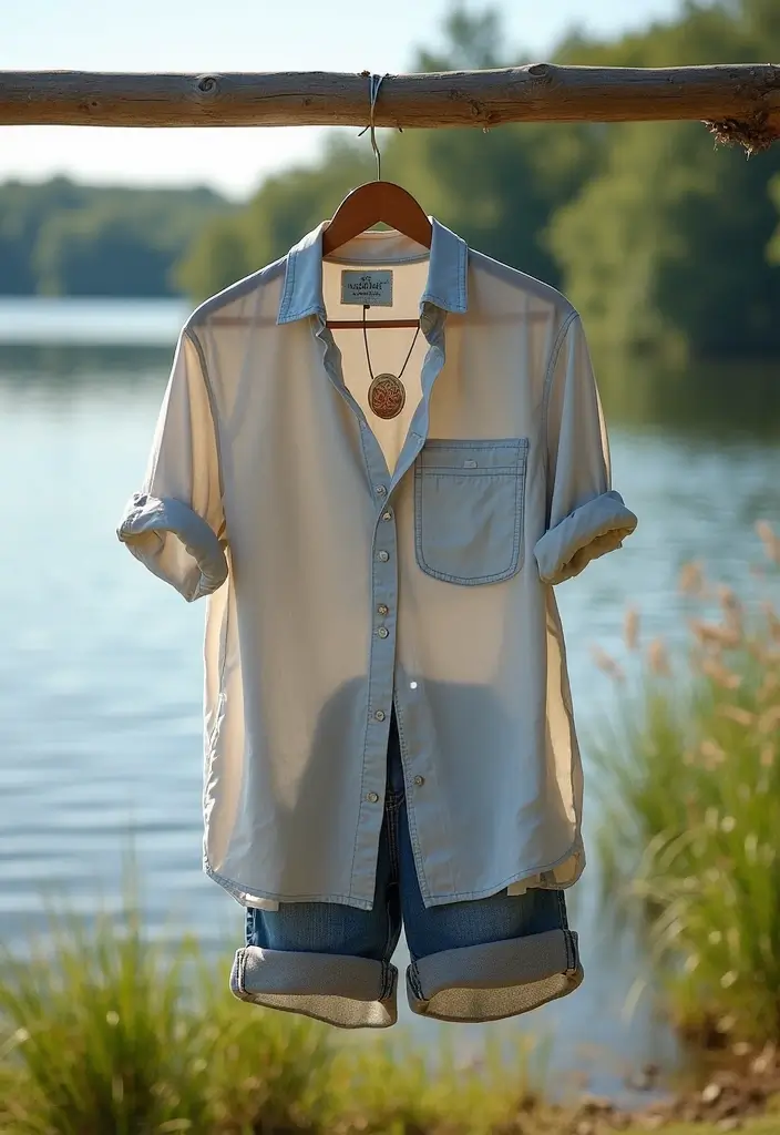 27 Fresh Lake Day Outfit Ideas You Need To Try - 27. Relaxed Button-Up Shirts