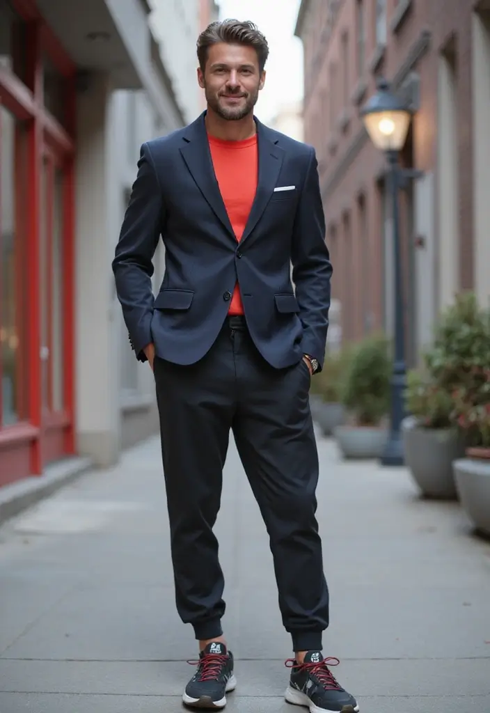 27 Prom Boys Outfit That Flatter Every Figure - 13. Sporty Chic Look
