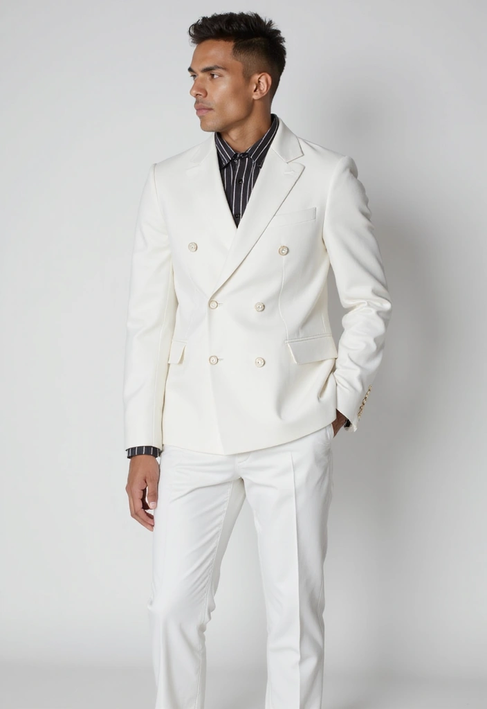 27 Prom Boys Outfit That Flatter Every Figure - 20. Classic White Suit