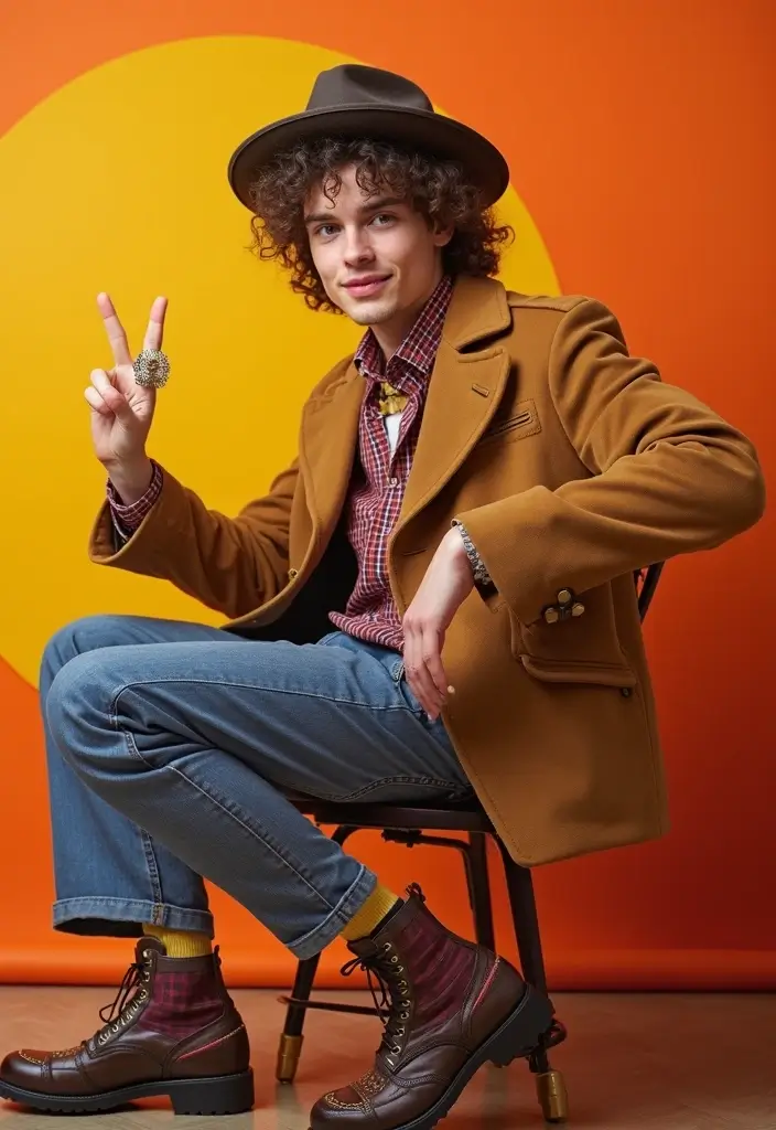 27 Prom Boys Outfit That Flatter Every Figure - 26. Retro Accessories