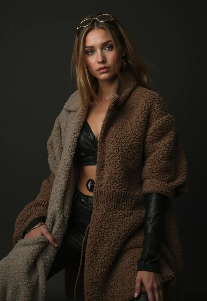 27 Russian Aesthetic Outfit Styling Tips To Wear With Confidence - 14. The Art of Mixing Textures