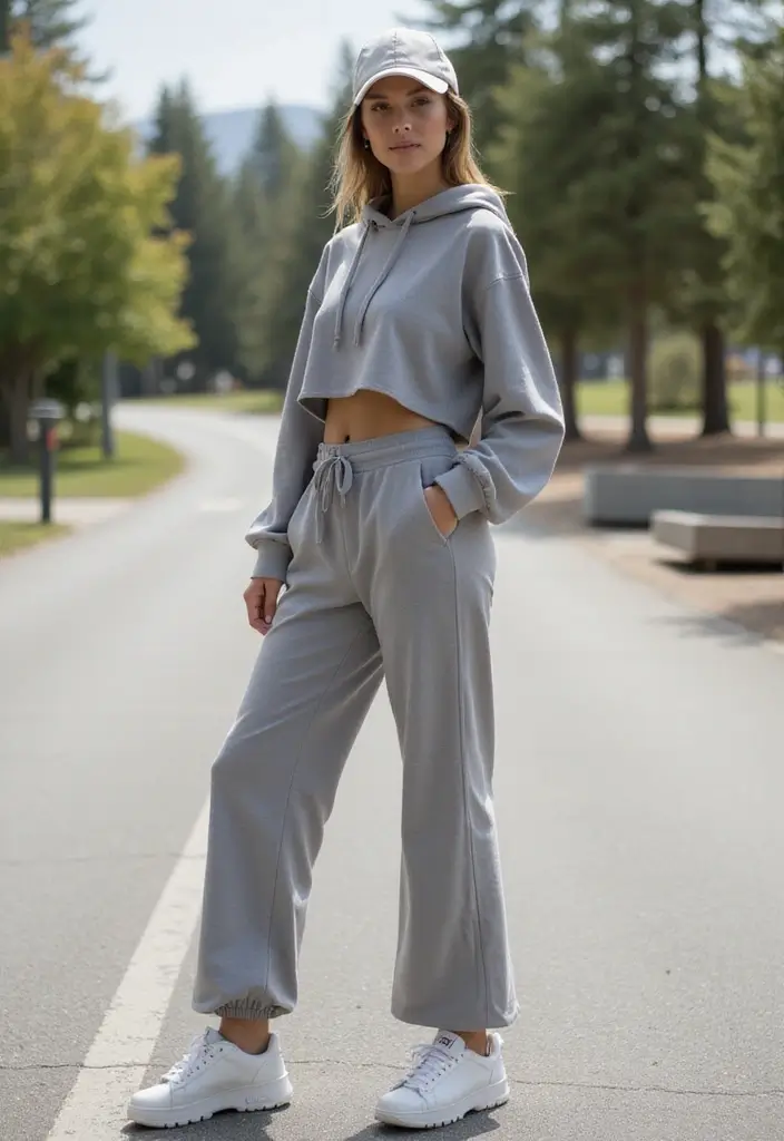 27 Stylish Flare Pants Outfit For Every Occasion - 11. Sporty Chic Look