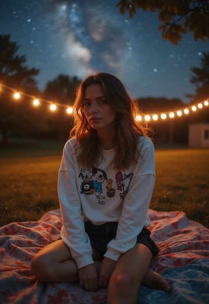 27 Tennis Skirt Outfit Summer Looks That Will Upgrade Your Wardrobe - 19. Tennis Skirt with a Fun Print Hoodie