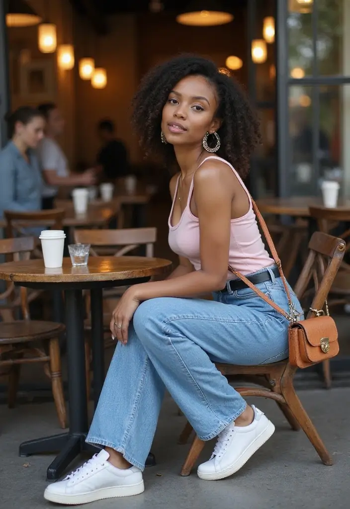 28 Amiri Shoes Outfit Black Women Inspirations For Real Life - 1. Casual Chic with Amiri Sneakers