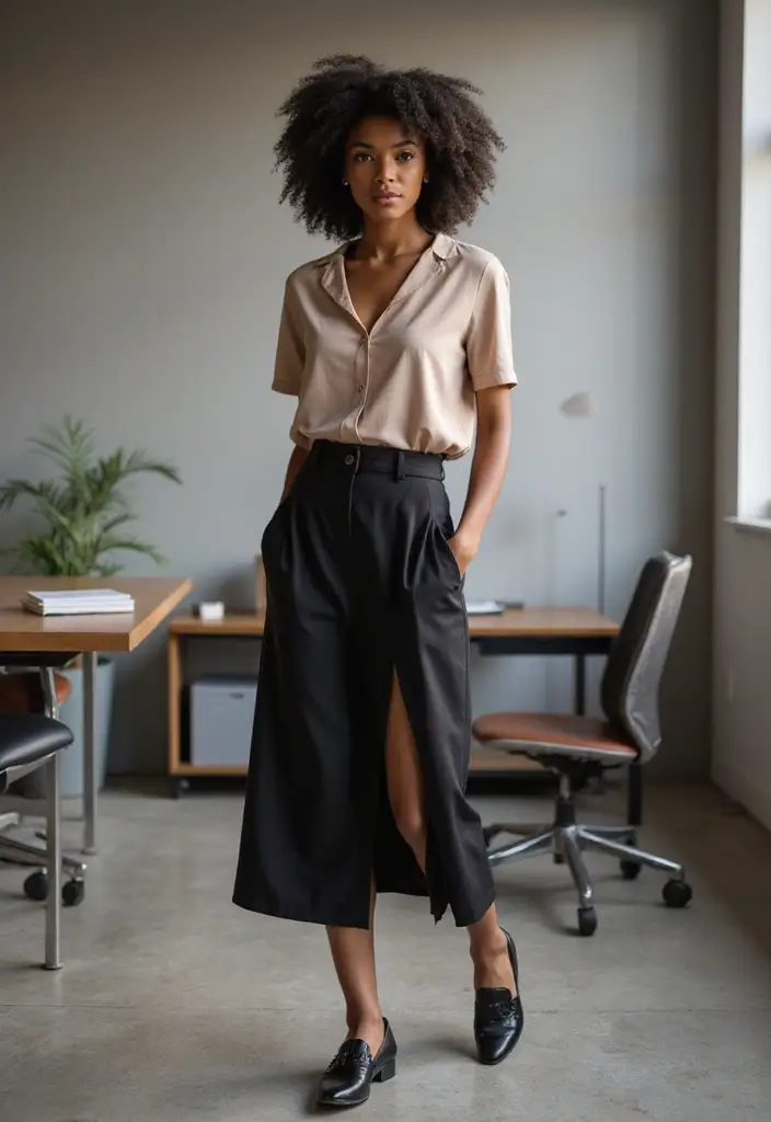28 Amiri Shoes Outfit Black Women Inspirations For Real Life - 21. Timeless Combo with Amiri Derby Shoes