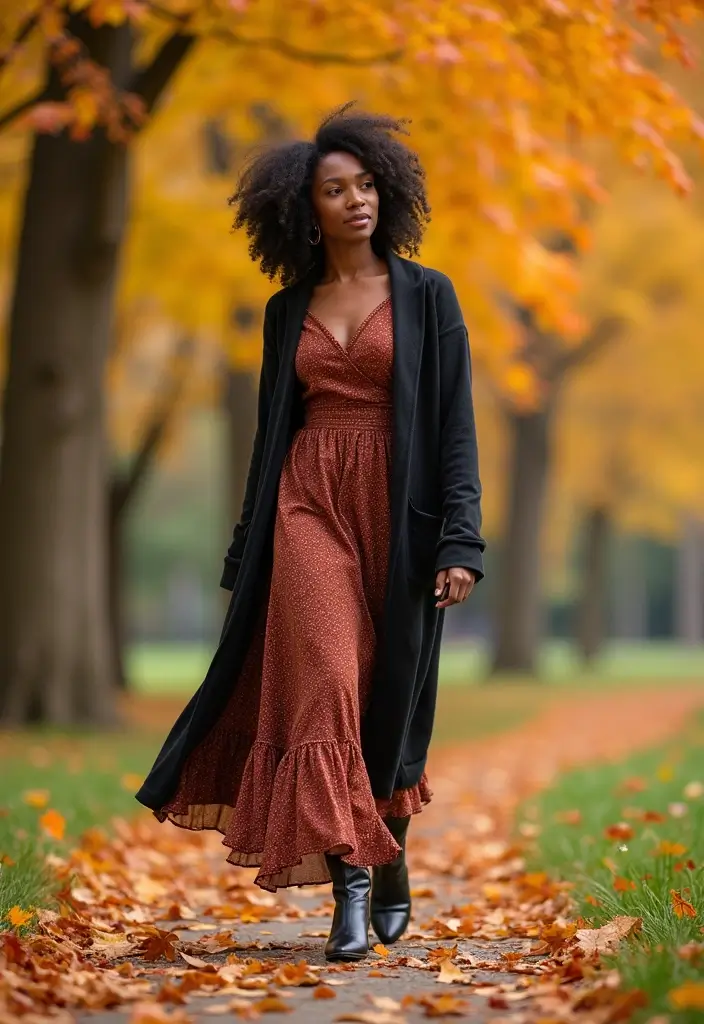 28 Amiri Shoes Outfit Black Women Inspirations For Real Life - 22. Playful Layers with Amiri Boots