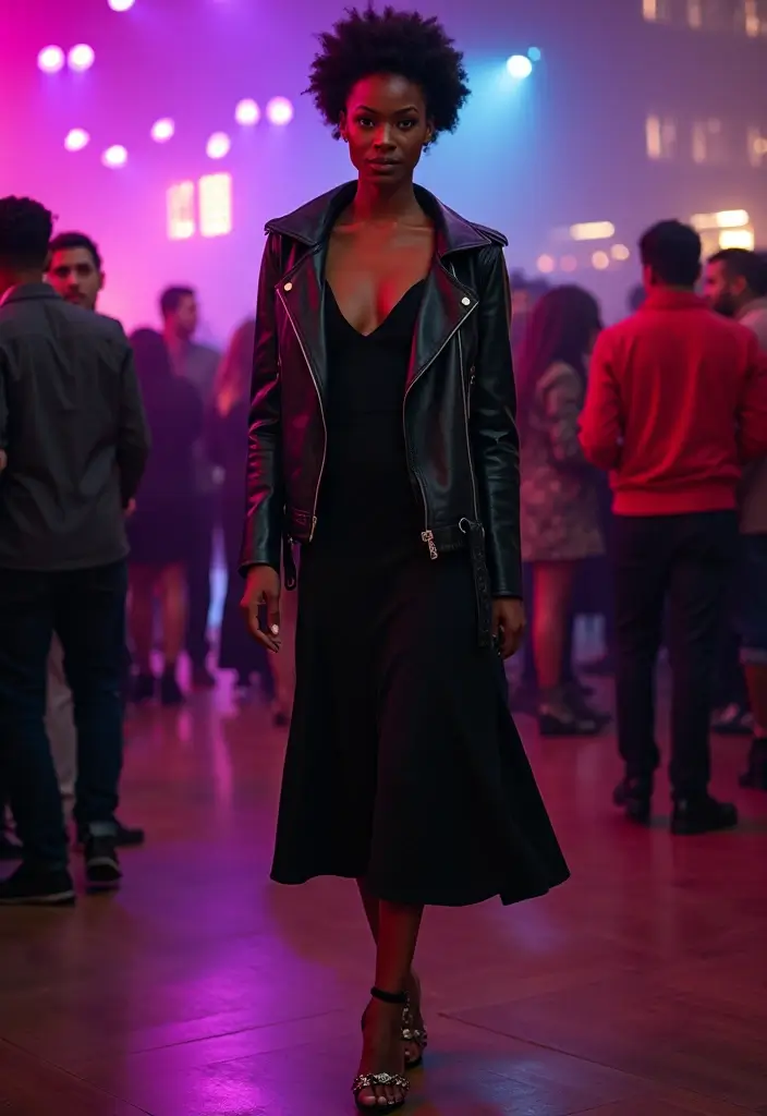 28 Amiri Shoes Outfit Black Women Inspirations For Real Life - 28. Dressy Cool with Amiri Heels