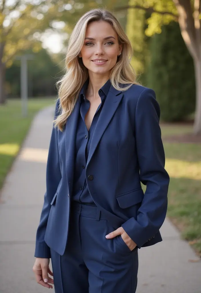 28 Azul Marino Combinacion Outfit Inspirations For Real Life - 27. Navy Blue and Lavender