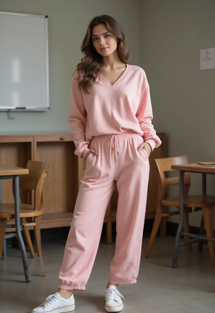 28 Cute Outfit Ideas For School Inspirations For Real Life - 20. Comfy Loungewear