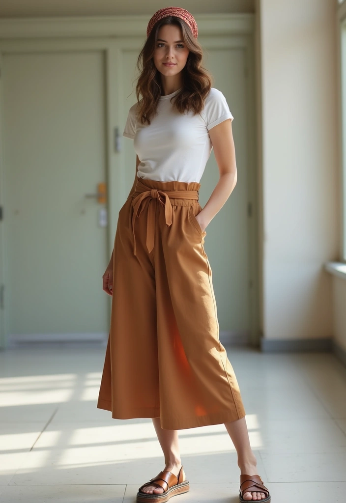 28 Cute Outfit Ideas For School Inspirations For Real Life - 21. Dressy Culottes
