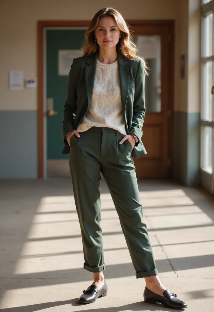 28 Cute Outfit Ideas For School Inspirations For Real Life - 8. Preppy Vibes with Chinos