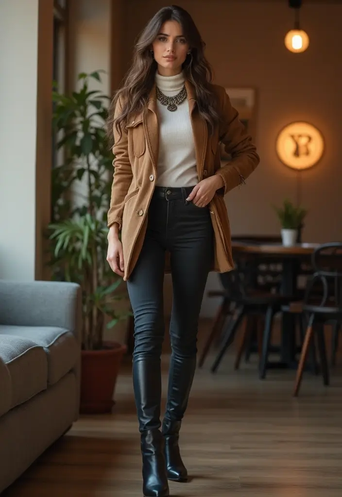 28 Naked Wolfe Boots Outfit Ideas That Feel Effortless - 24. Stylish Layered Looks