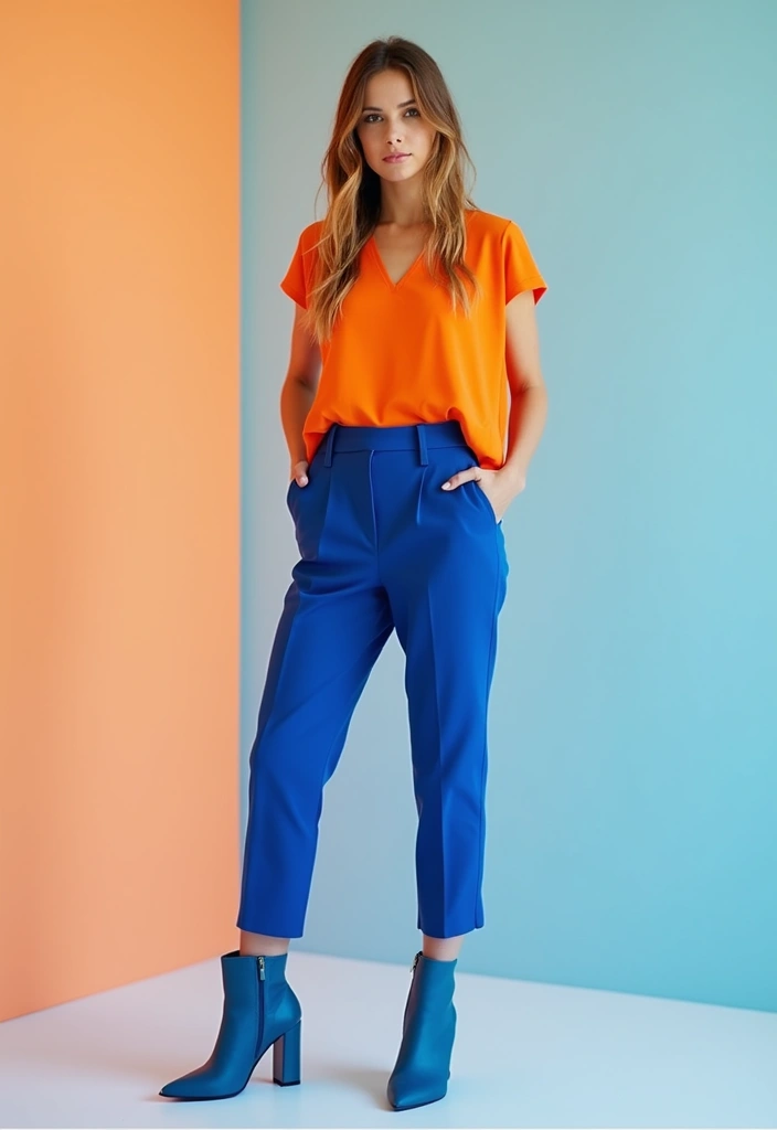 28 Naked Wolfe Boots Outfit Ideas That Feel Effortless - 7. Bright and Bold Color Blocking