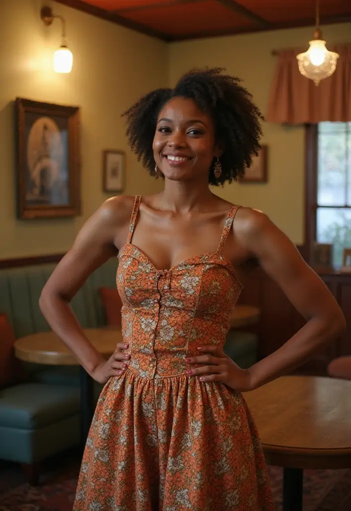 28 Trendy Movie Date Outfit Black Women To Refresh Your Closet - 17. Vintage-Inspired Dress