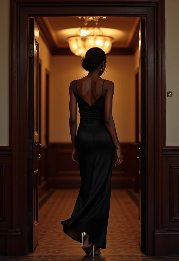 28 Trendy Movie Date Outfit Black Women To Refresh Your Closet - 7. Elegant Slip Dress