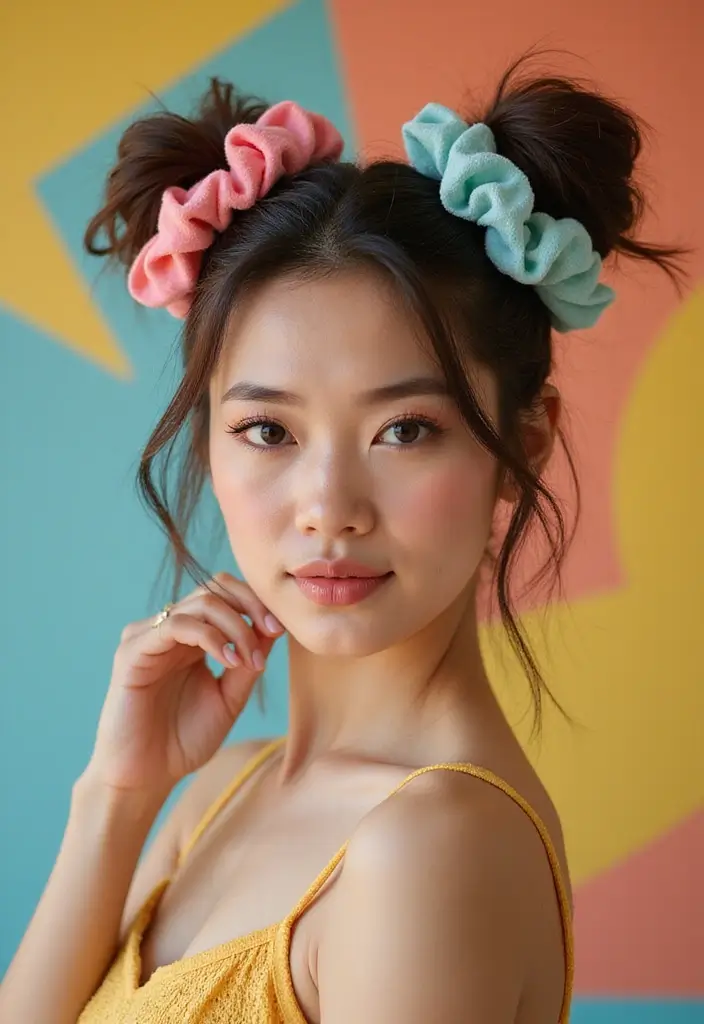 28 Trendy Outfit Anni 80 To Refresh Your Closet - 13. Funky Hair Accessories