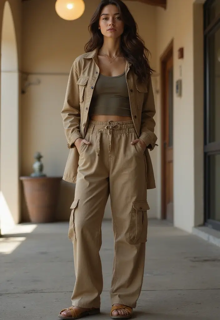 28 Trendy Outfit Anni 80 To Refresh Your Closet - 16. Baggy Cargo Pants