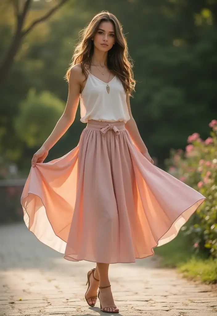 28 Trendy Outfit Anni 80 To Refresh Your Closet - 9. Midi Skirts