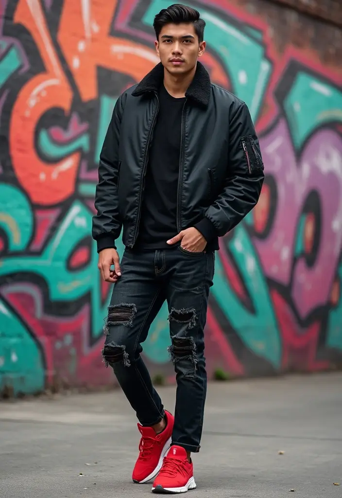 28 Trendy Roblox Boy Outfit Codes To Refresh Your Closet - 3. Street Art Influencer