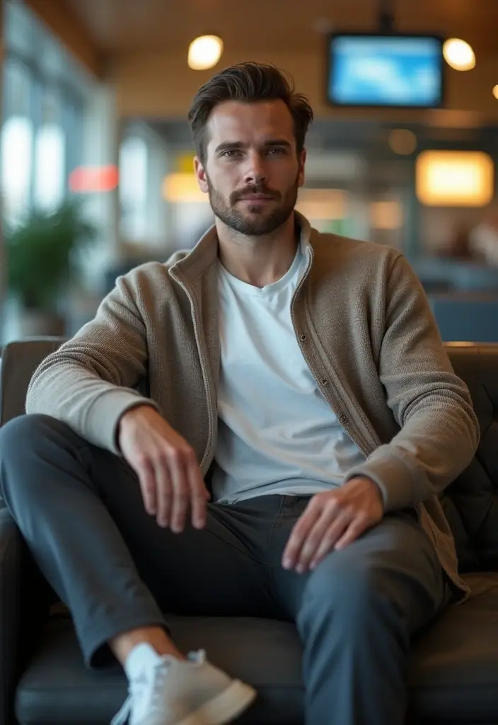 29 Cardigan Outfit Men That Flatter Every Figure - 18. Cardigans for Travel Comfort