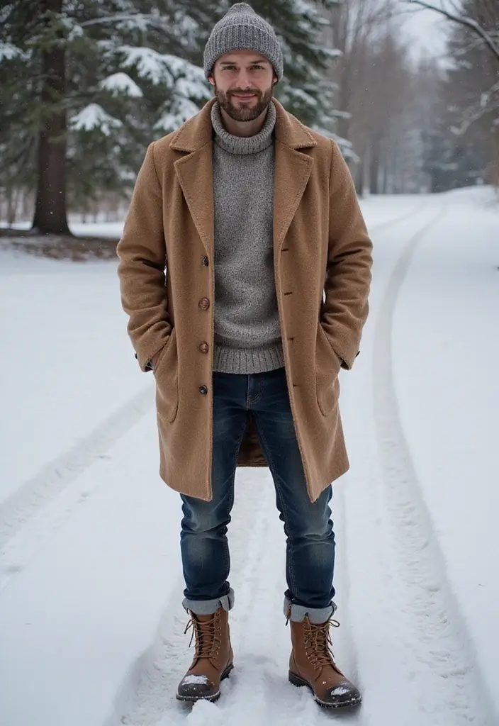 29 Cardigan Outfit Men That Flatter Every Figure - 28. Cardigan Over a Sweater for Extra Warmth