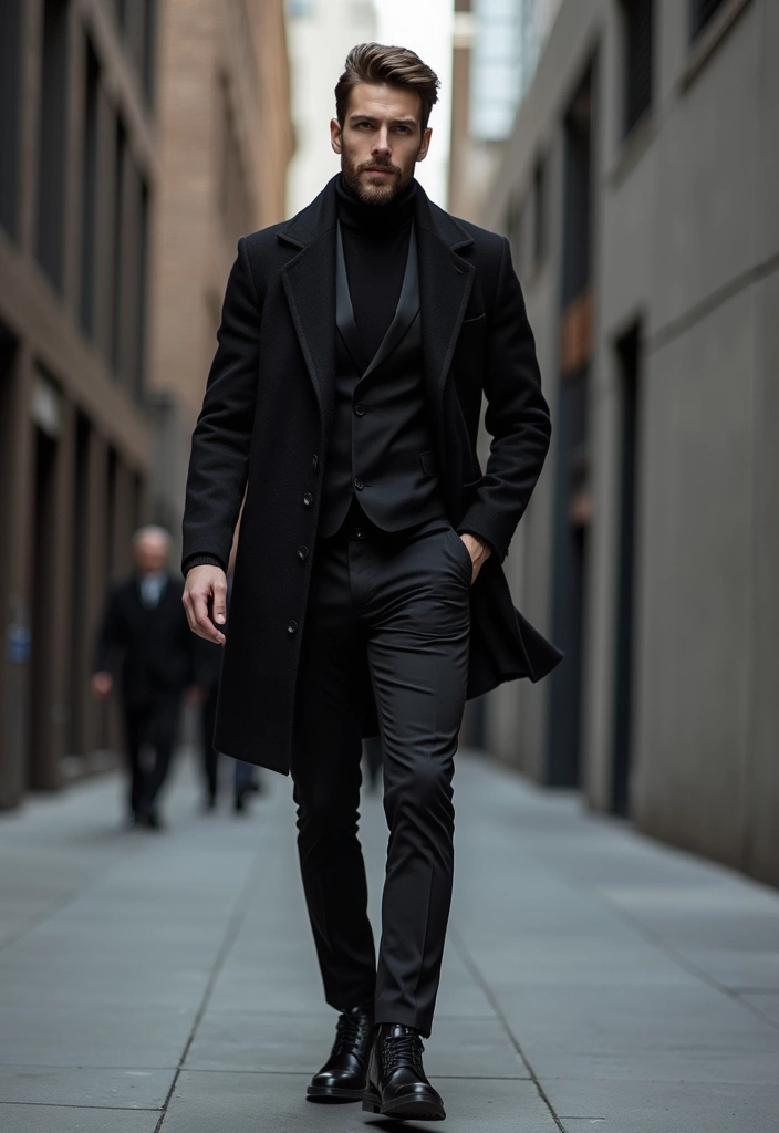29 Cardigan Outfit Men That Flatter Every Figure - 3. Monochrome Magic