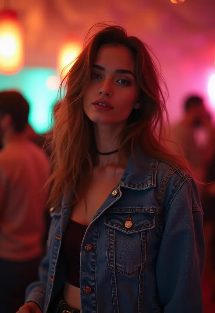 29 Denim Party Outfit Looks That Will Upgrade Your Wardrobe - 21. Denim Shawl for Layering