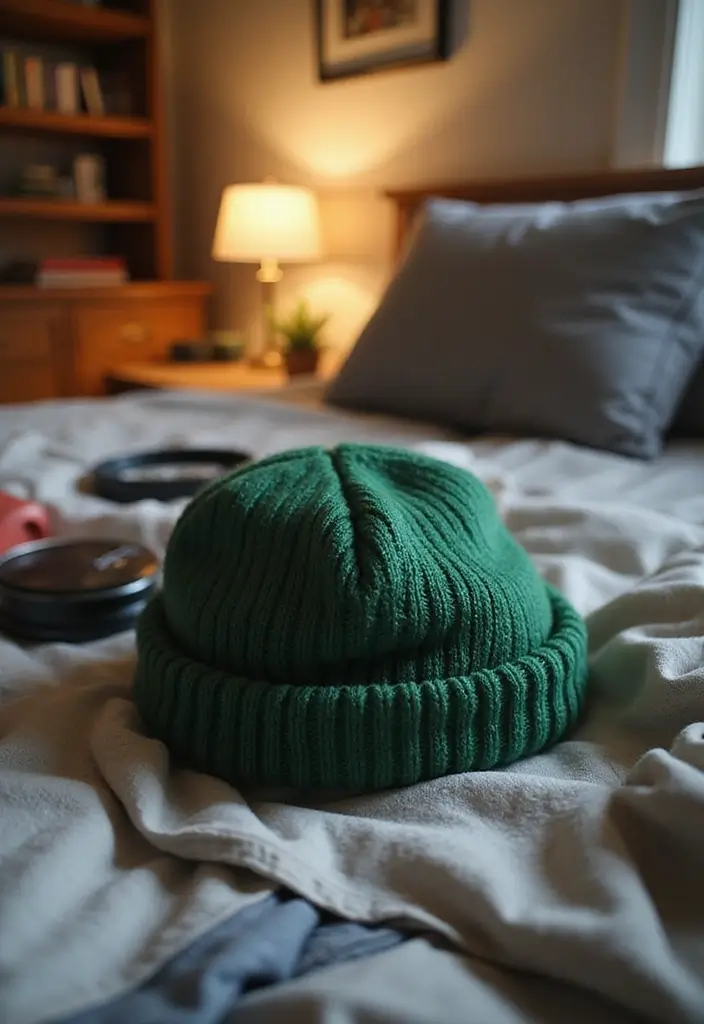 29 Fresh St Pattys Day Outfit College Ideas You Need To Try - 17. Green Beanie with Casual Outfit