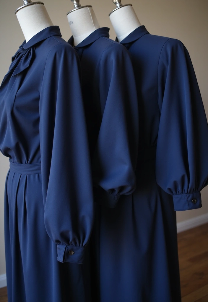 29 Navy Blue Dress Outfit Wedding Styling Tips To Wear With Confidence - 19. Consider Different Sleeve Styles