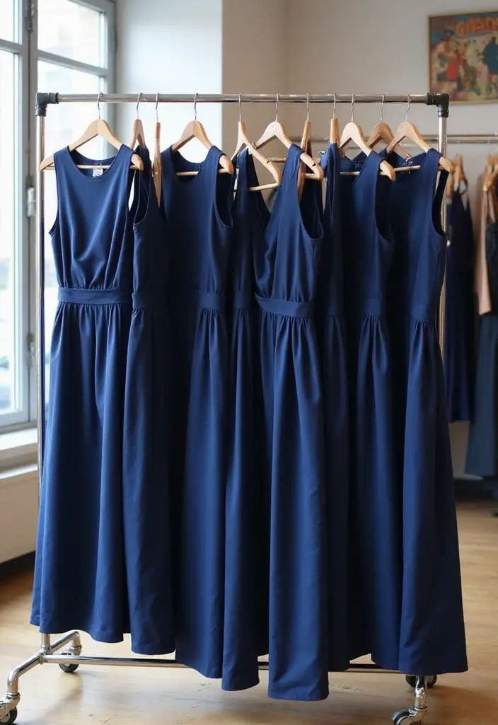 29 Navy Blue Dress Outfit Wedding Styling Tips To Wear With Confidence - 20. Play with Lengths