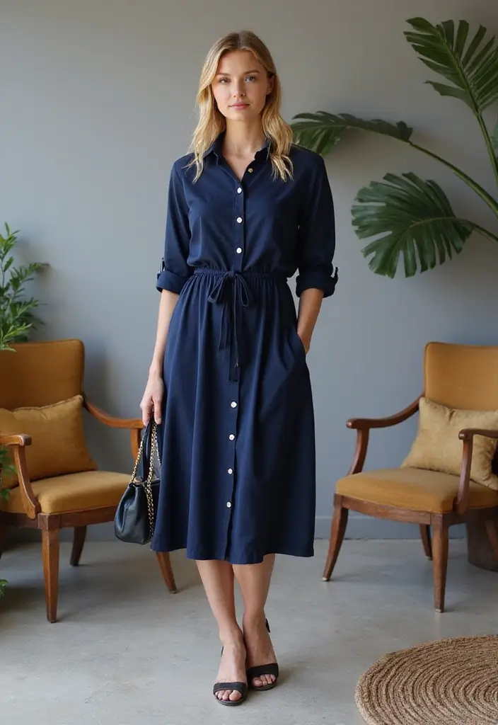 29 Navy Blue Dress Outfit Wedding Styling Tips To Wear With Confidence - 21. Opt for Versatile Pieces