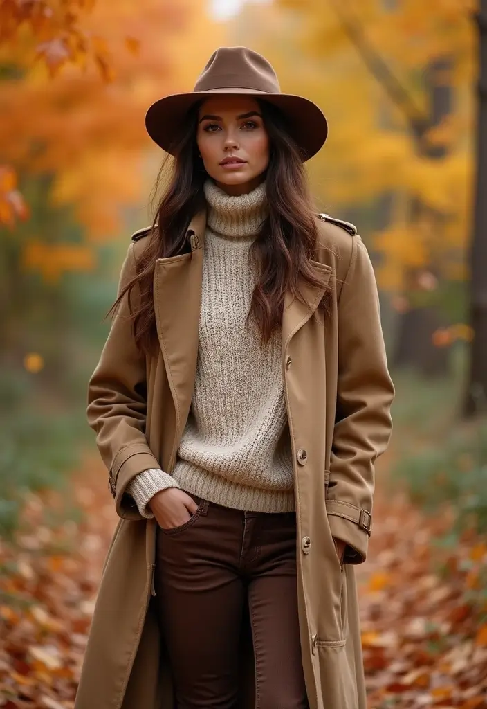 29 Stylish Brown Jeans Outfit For Every Occasion - 11. Fall Layering