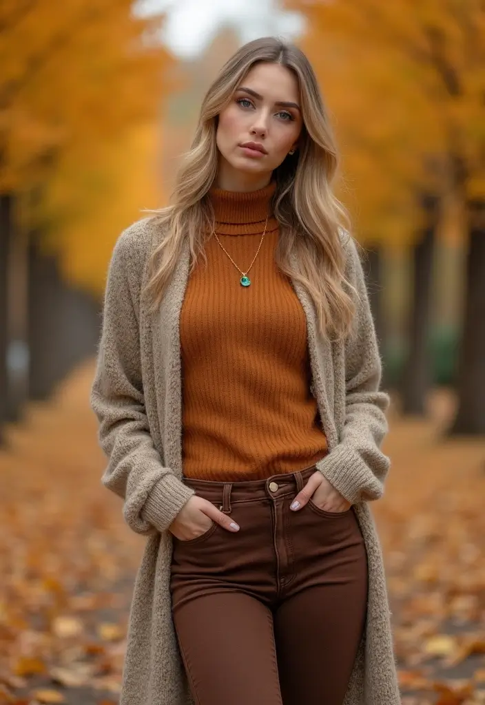 29 Stylish Brown Jeans Outfit For Every Occasion - 24. Effortlessly Stylish