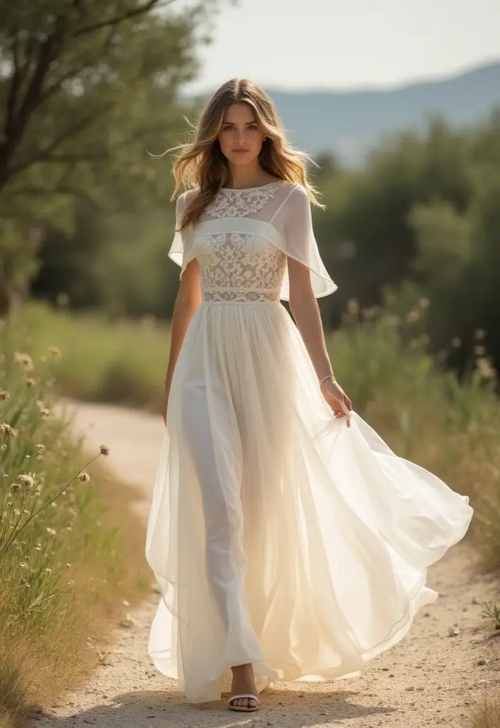 29 Summer Chic Bruiloft Outfit Looks That Will Upgrade Your Wardrobe - 20. Ethereal Capes