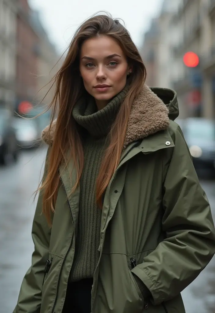 29 Trendy Rainy Day Outfit To Refresh Your Closet - 13. Eco-Friendly Outerwear