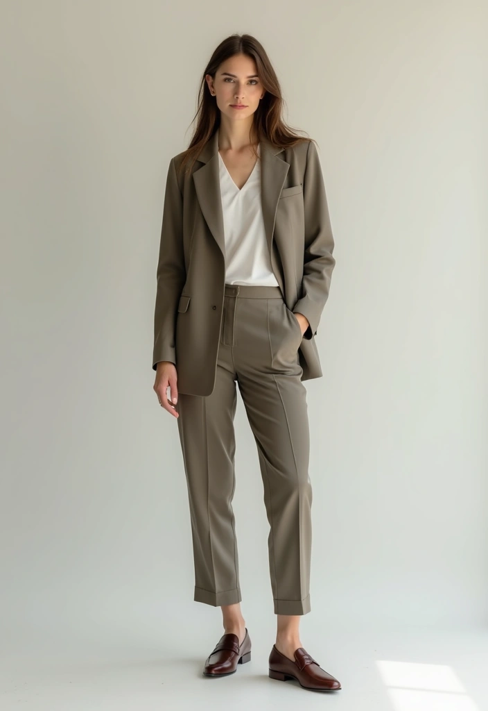 29 Trendy Zara Jacket Outfit To Refresh Your Closet - 2. Tailored Blazer with Eco-Friendly Trousers