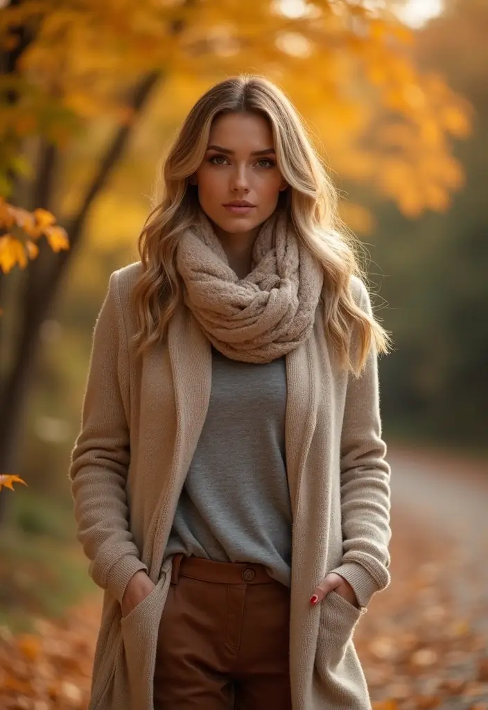 29 Trendy Zara Jacket Outfit To Refresh Your Closet - 5. Longline Cardigan with Wide-Leg Pants