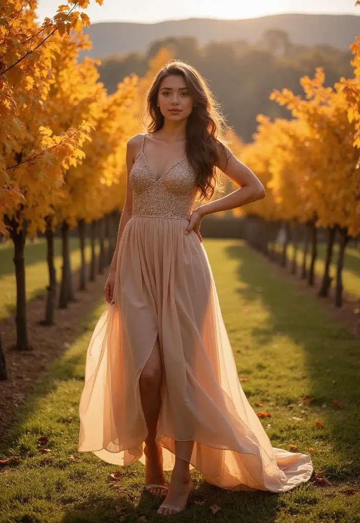 29 Winery Outfit Fall Looks That Will Upgrade Your Wardrobe - 20. Elegant Midi Dresses