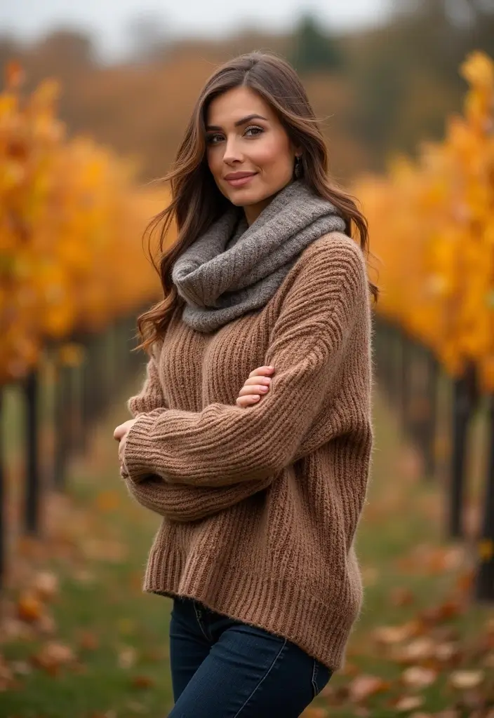 29 Winery Outfit Fall Looks That Will Upgrade Your Wardrobe - 22. Knitwear Layering
