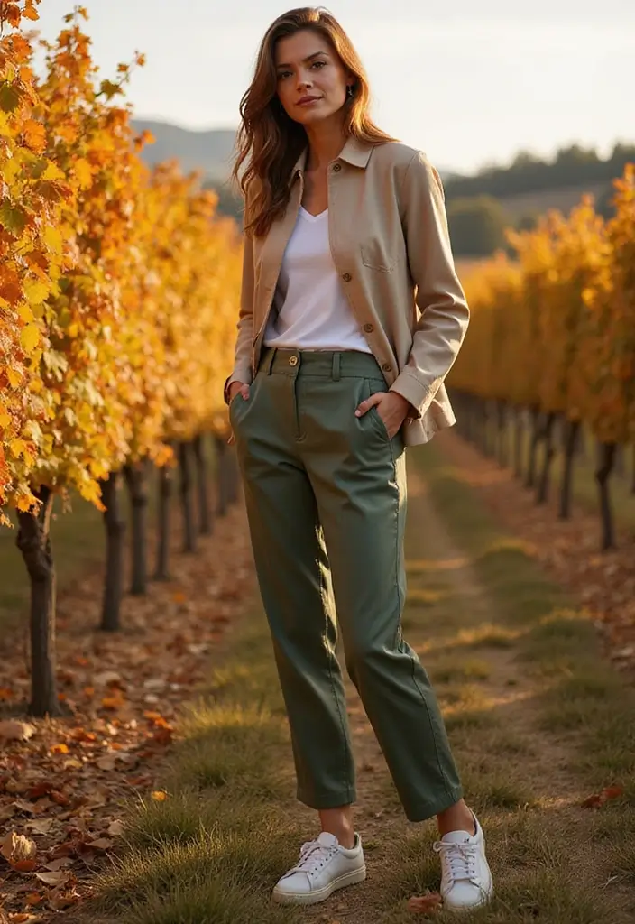 29 Winery Outfit Fall Looks That Will Upgrade Your Wardrobe - 23. Comfortable Chinos